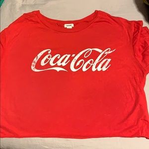 coca cola cropped tee